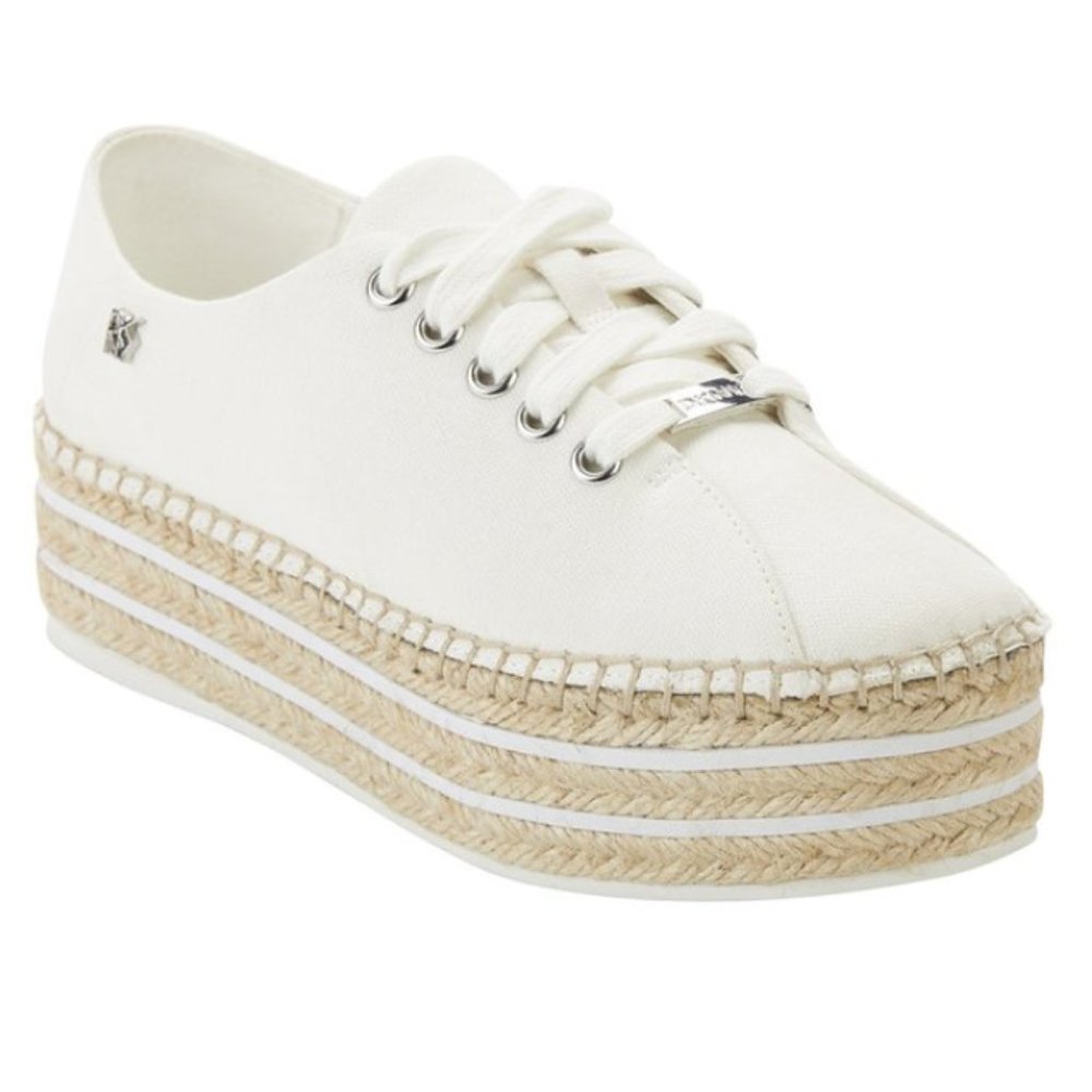 DKNY White Adrian Platform Espadrille NWT!!!